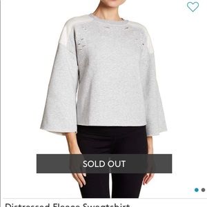 CODExMODE distressed fleece sweatshirt, small